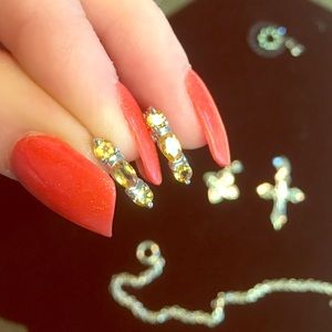 Gorgeous citrine & .925 solid Sterling silver earrings!